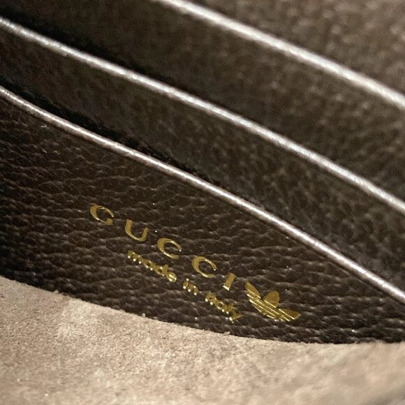 GUCCI Crystal GG Light Brown White Dark Brown Coated Canvas Leather - Picture 10 of 16